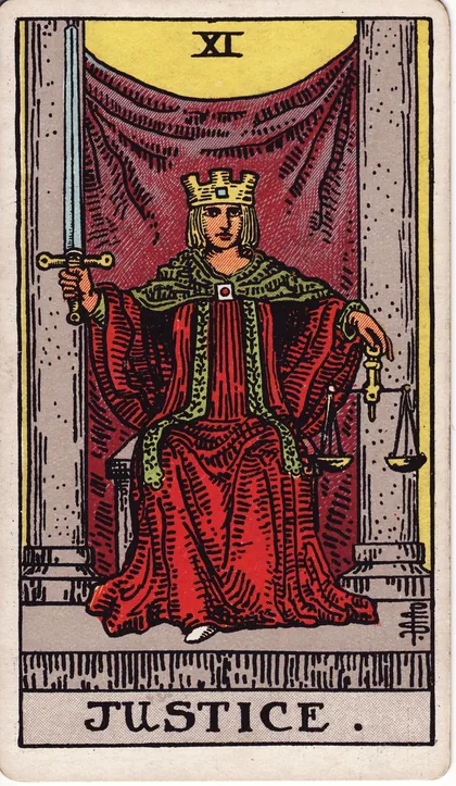 Cartea de tarot Justiția