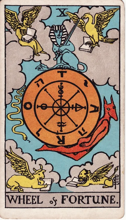 Cartea de tarot Roata Norocului